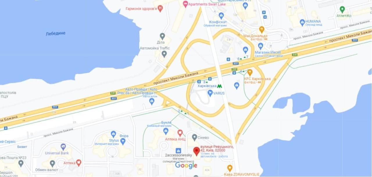 Уютная Квартира Метро Харьковская 3 Мин, Паспорт-Сервис, Аэропорт Борисполь Kyiv Exterior photo